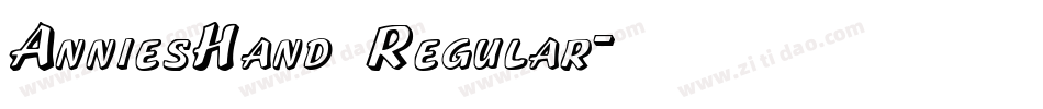 AnniesHand Regular字体转换